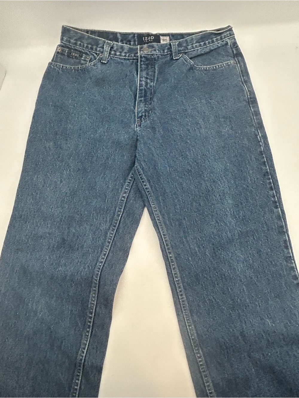 IZOD Men's Classic Fit Blue Denim Jeans 36x30